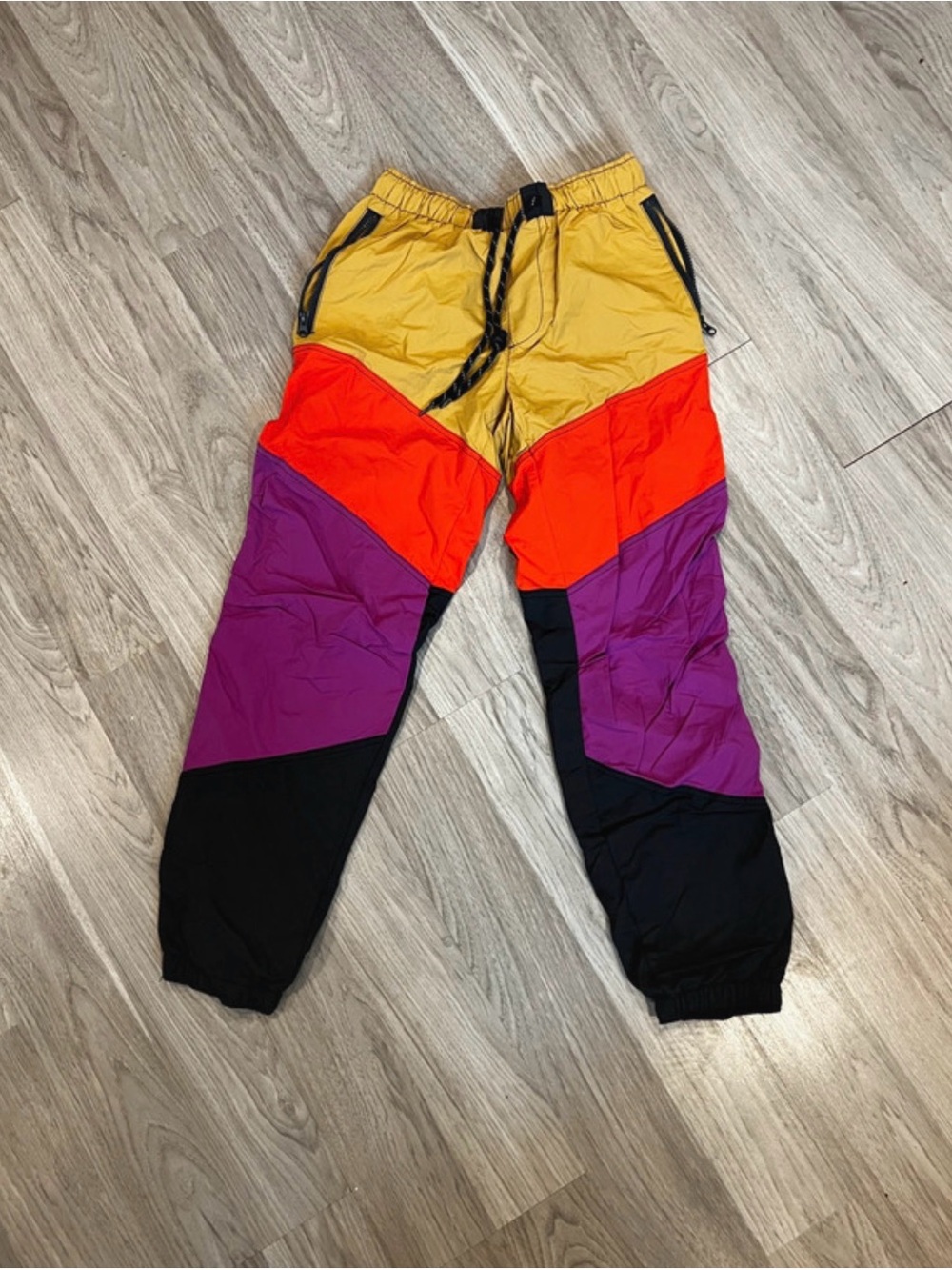 Urban Outfitters Colorblock Track Pants - Yellow, Orange, Purple, Black